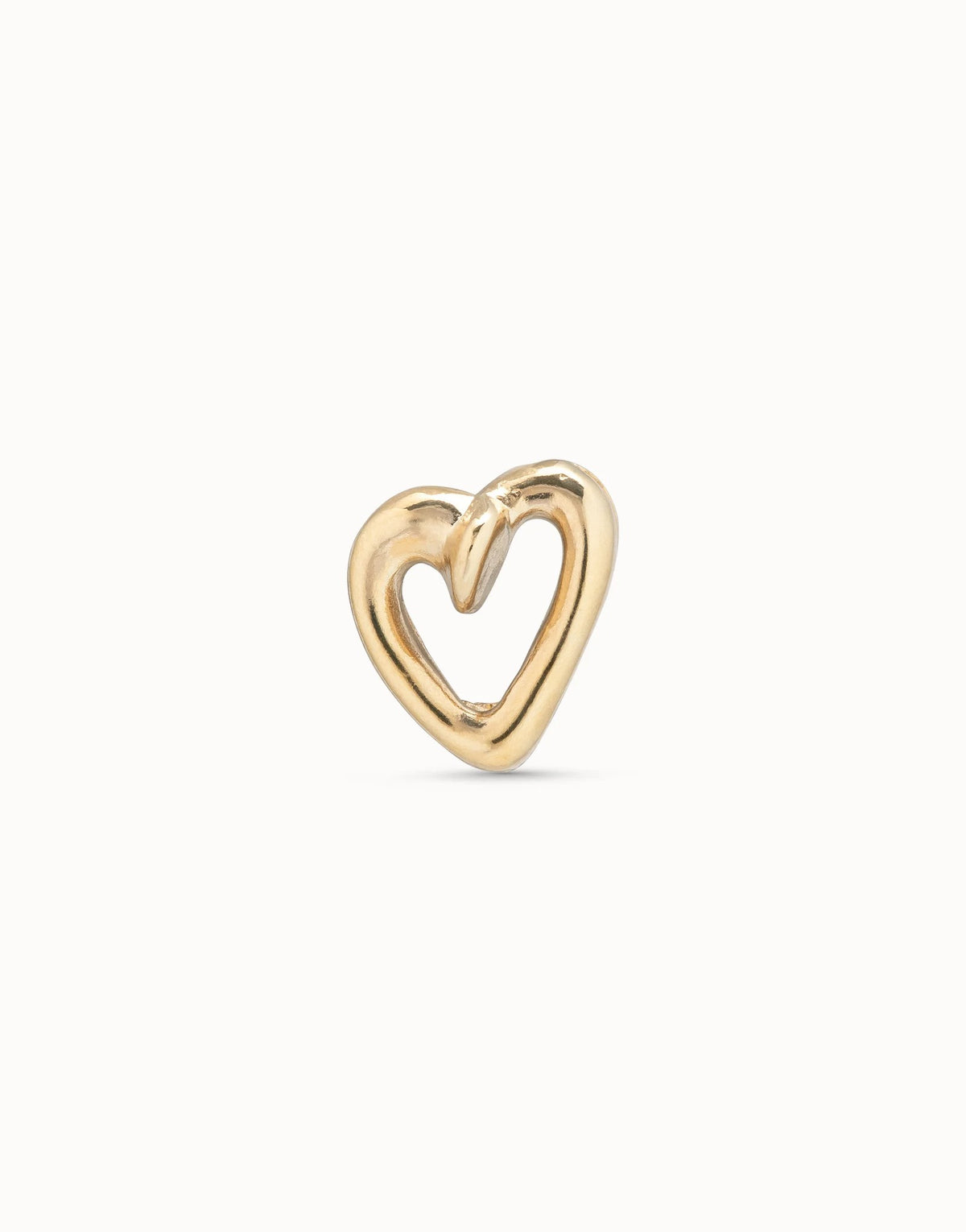 Heart Single Stud Earring - Gold