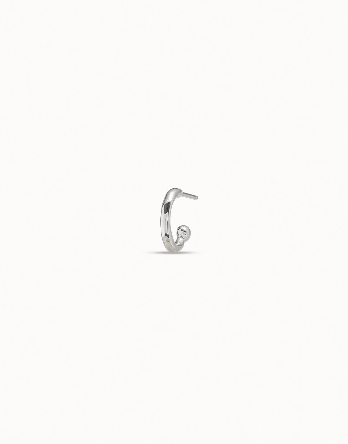 Single Hoop Earring - Silver