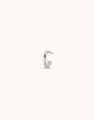 Single Hoop Earring - Silver