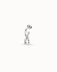 Single Hoop Earring - Silver