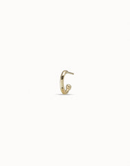 Single Hoop Earring - Gold