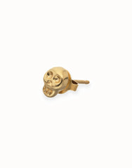 Piercing Pleated In Gold 18K In The Shape Of A Skull