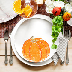 Pumpkins Salad Plate - Orange Small Pumpkin