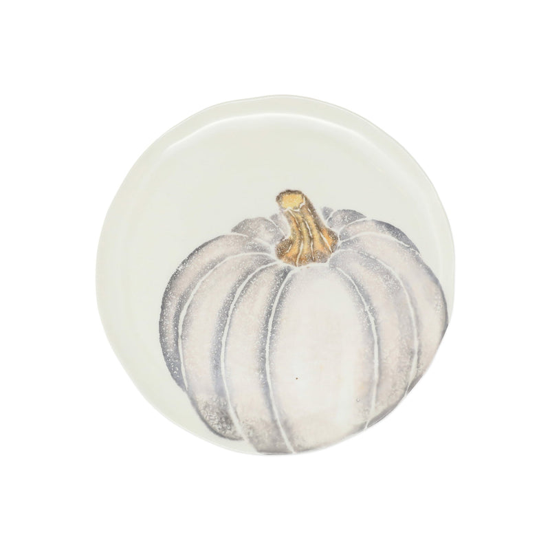 Pumpkins Salad Plate - Gray Medium Pumpkin