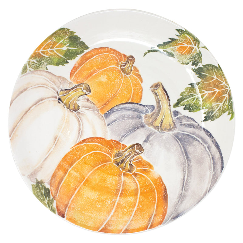 Pumpkins Large Serving Bowl W/ Assorted Pumpkins