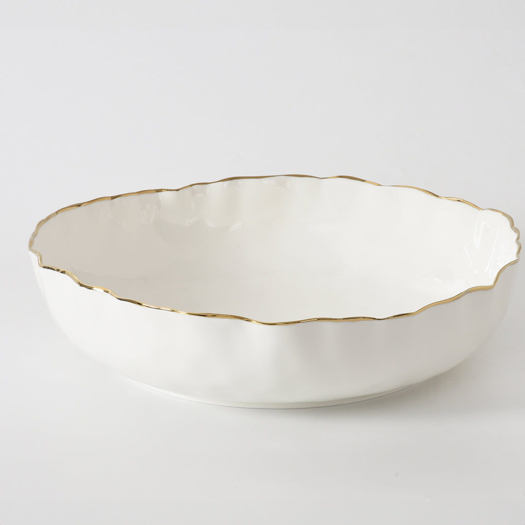 Portofino Extra Large Shallow Bowl - White