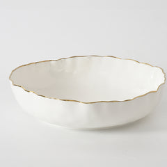 Portofino Extra Large Shallow Bowl - White