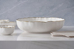 Portofino Extra Large Shallow Bowl - White