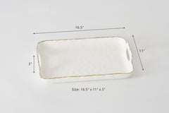 Portofino Rectangular Tray with Handles
