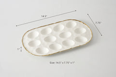 Portofino Oval Deiled Egg Tray