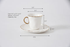 Portofino Espresso Cup & Saucer