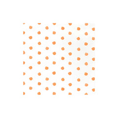 Papersoft Napkins Dot Orange Dinner Napkins (Pack of 20)