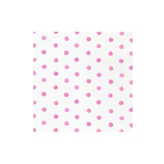 Papersoft Napkins Dot Pink Dinner Napkins (Pack of 20)