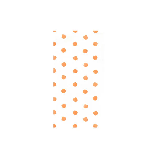 Papersoft Napkins Dot Orange Guest Towels (Pack of 20)