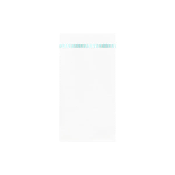 Papersoft Napkins Fringe Aqua Guest Towels (Pack of 20)