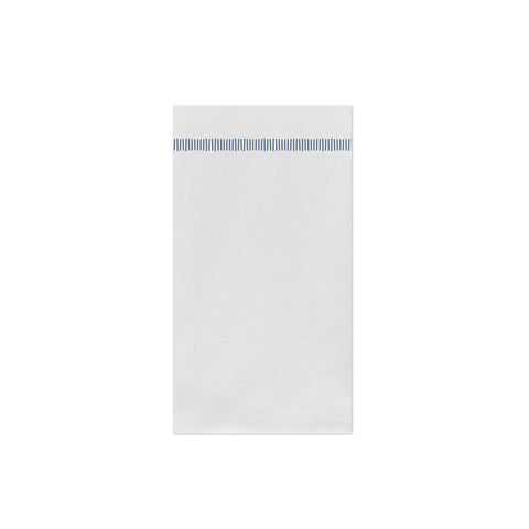 Papersoft Napkins Fringe Blue Guest Towels (pack Of 20)
