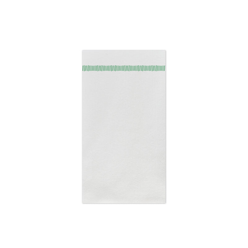 Papersoft Napkins Fringe Green Guest Towels (pack Of 20)