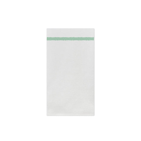 Papersoft Napkins Fringe Green Guest Towels (pack Of 20)