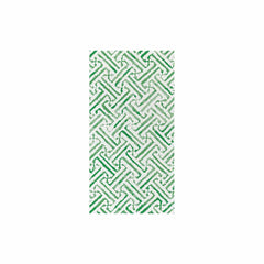 Papersoft Napkins Greek Key Green Guest Towels (Pack of 20)