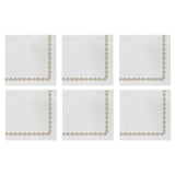 Papersoft Napkins Florentine Linen Cocktail Napkins (pack Of 20) - Set Of 6