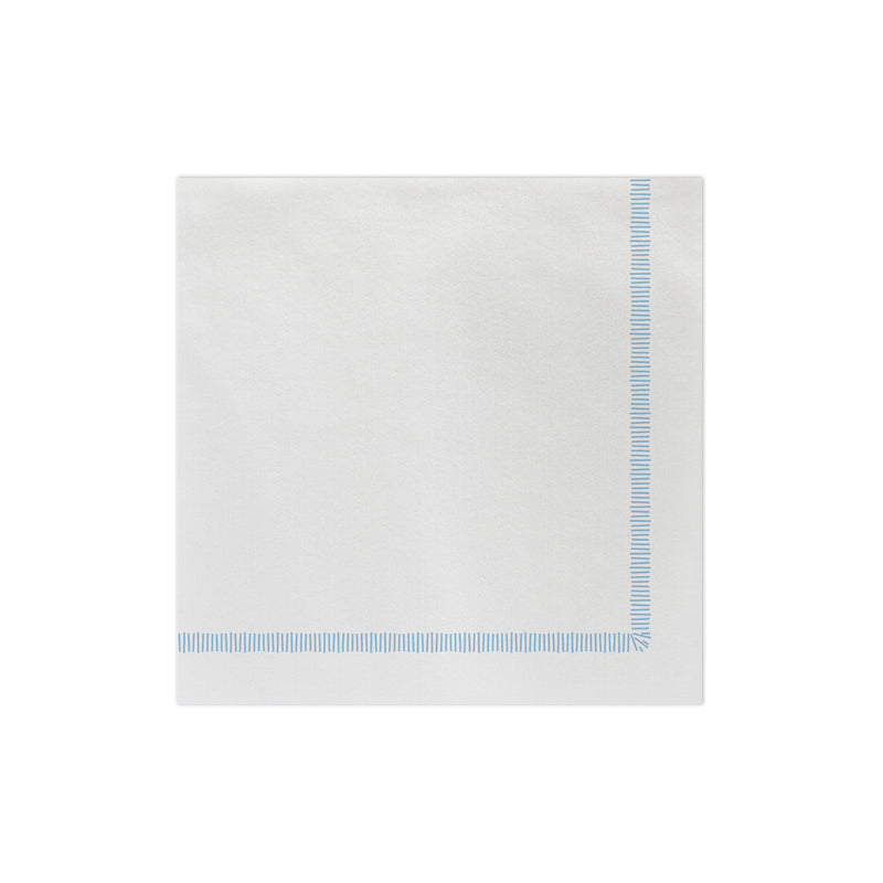 Papersoft Napkins Fringe Light Blue Dinner Napkins (pack Of 20)