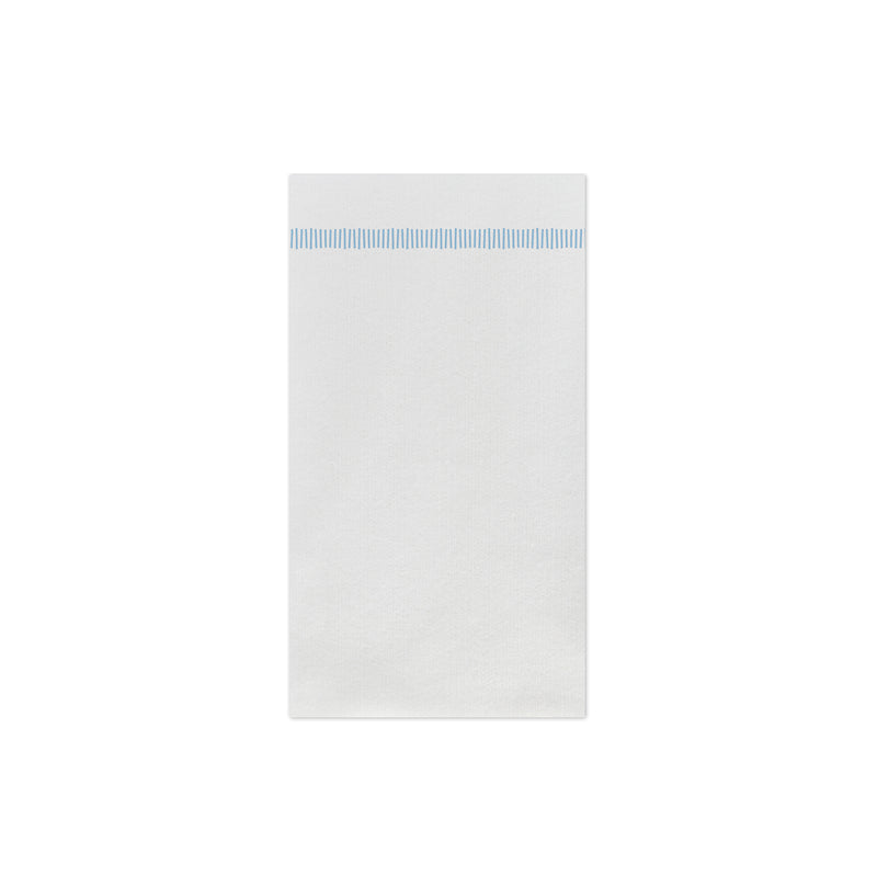 Papersoft Napkins Fringe Light Blue Guest Towels (pack Of 20)