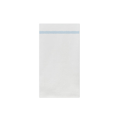 Papersoft Napkins Fringe Light Blue Guest Towels (pack Of 20)