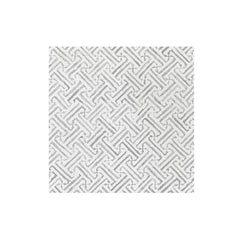 Papersoft Napkins Greek Key Light Gray Dinner Napkins (Pack of 20)