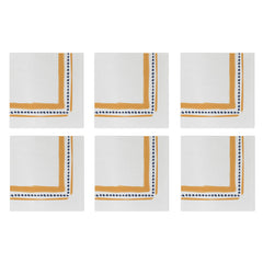 Papersoft Napkins Campagna Orange Cocktail Napkins (pack Of 20) - Set Of 6