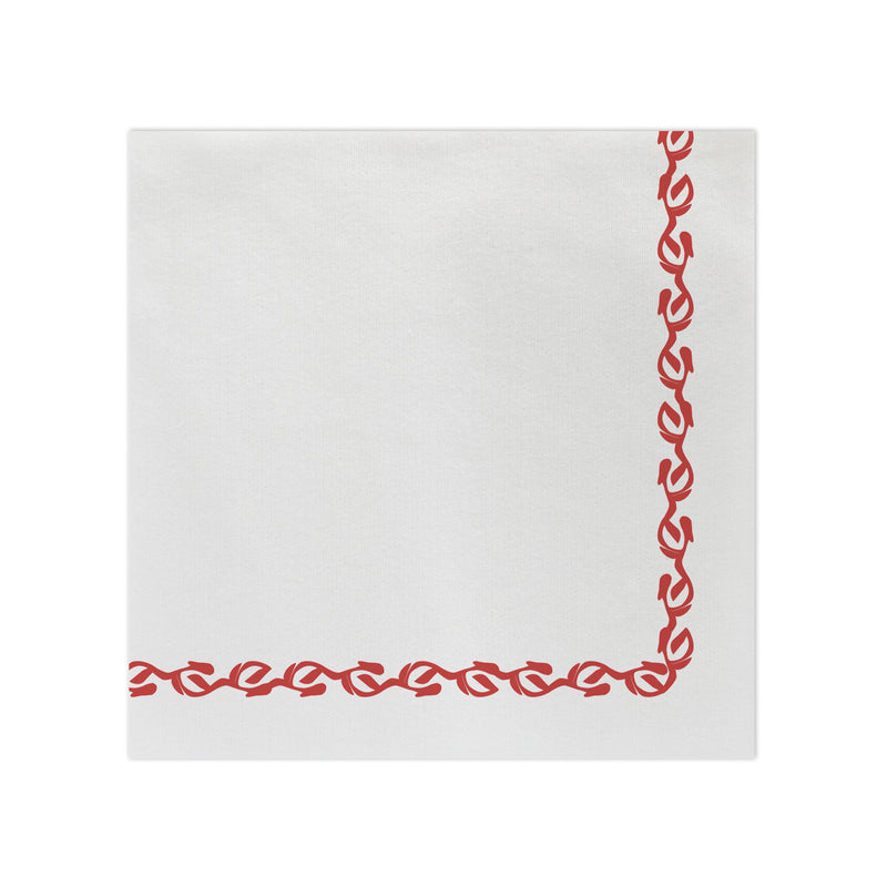 Papersoft Napkins Florentine Red Dinner Napkins (pack Of 20)