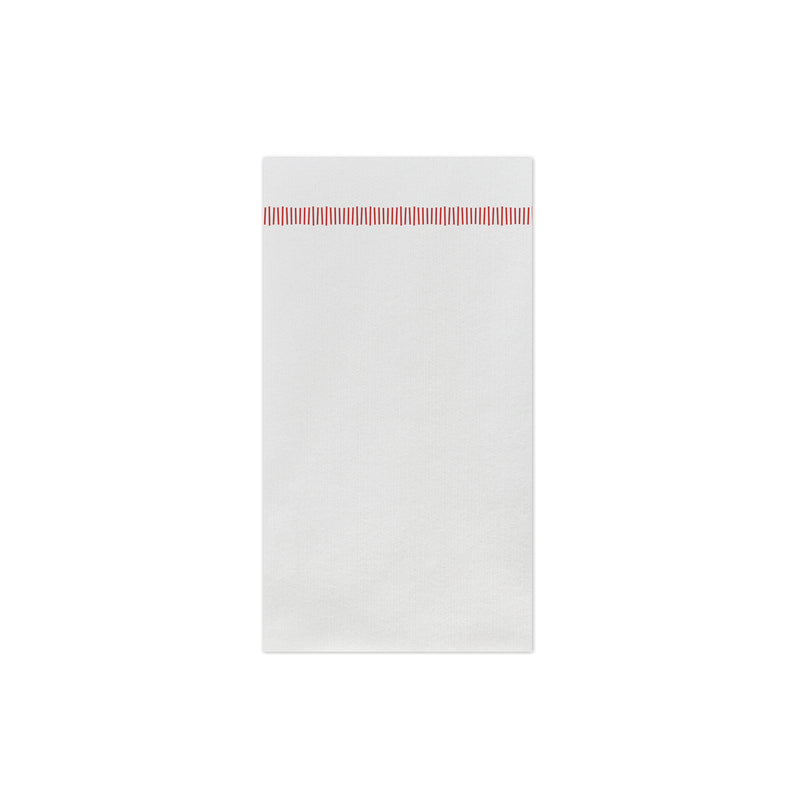 Papersoft Napkins Fringe Red Guest Towels (pack Of 20)