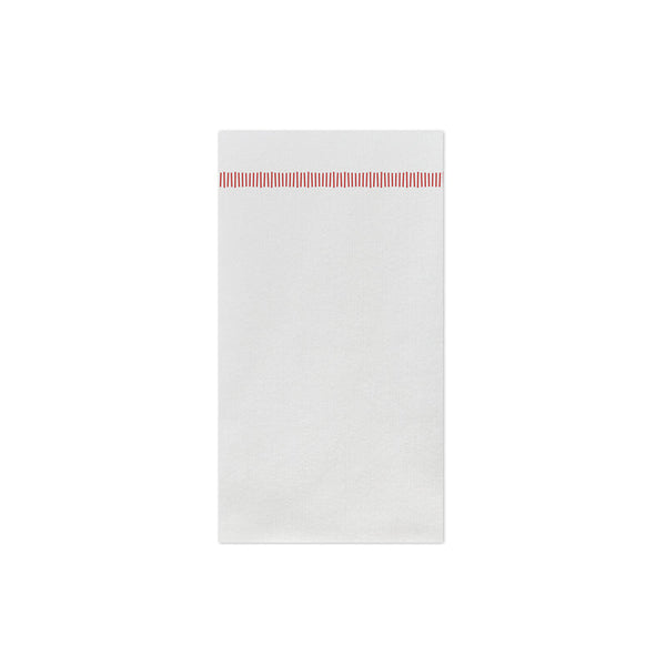 Papersoft Napkins Fringe Red Guest Towels (pack Of 20)