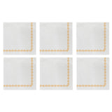 Papersoft Napkins Florentine Yellow Cocktail Napkins (pack Of 20) - Set Of 6