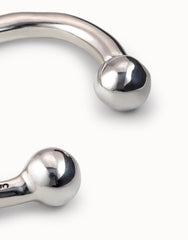 Metal Bracelet Clad With Sterling Silver - Silver