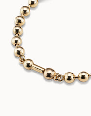 Beaded Charm Bracelet - Gold