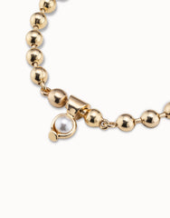 Beaded Charm Bracelet - Gold