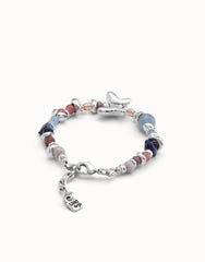 Beaded Bracelet With Multicolor Handmade Crystals