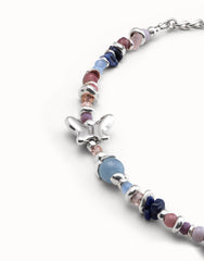 Beaded Bracelet With Multicolor Handmade Crystals