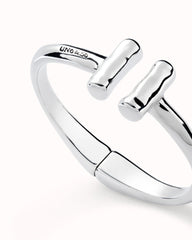 Bangle Bracelet With Two Tubes
