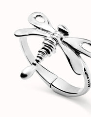 Bangle Bracelet With a Dragonfly