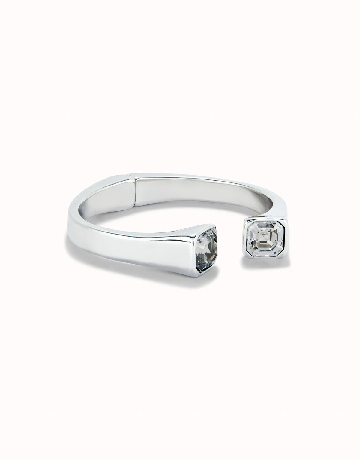 Cuff Bracelet With White Crystal