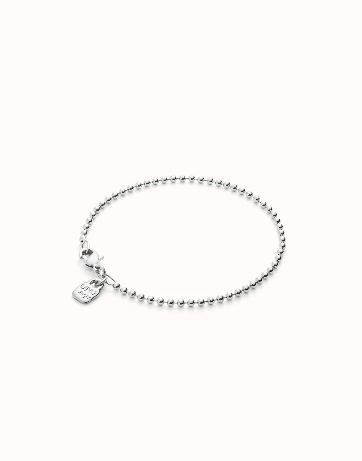 Beaded Chain Charm Bracelet - Silver