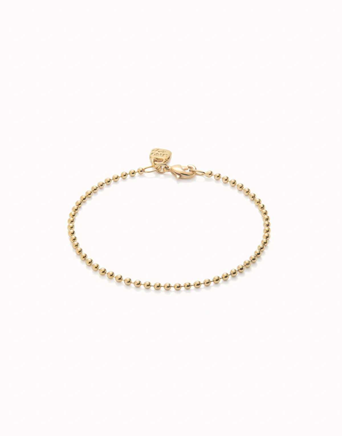 Beaded Chain Charm Bracelet - Gold