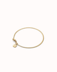 Flat Snake Chain Bracelet - Gold