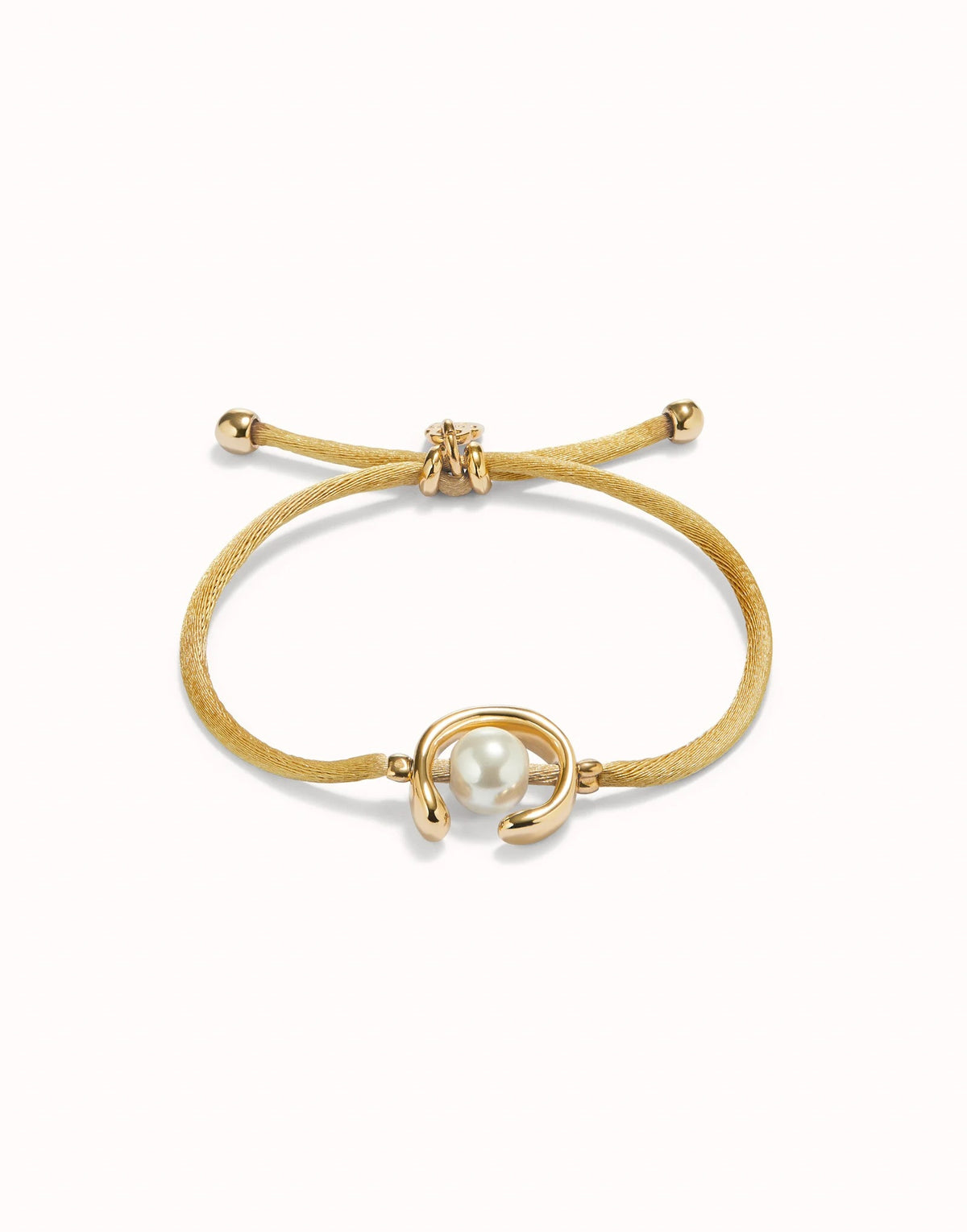 Camel Thread Bracelet With 18K Gold Plated Shell Pearl