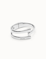 Bangle Bracelet Plated In Sterling Silver