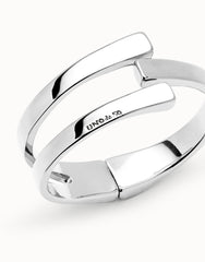Bangle Bracelet Plated In Sterling Silver