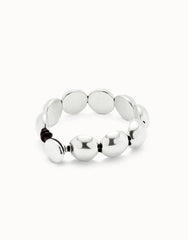 Leather Bracelet With Small Round Beads