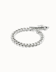 Curb Link Chain Bracelet With Charms