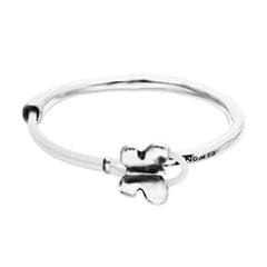 Silver and White Flutter Bracelet